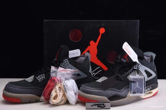 Reps LUCY Jordan Air x 4 White Bred Off CV9388-001 Retro 0719